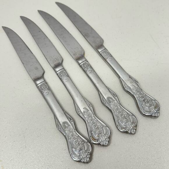 Vintage Heritage Mint LTD Royal Alister Stainless Steel Butter Knife Set of 4 - Picture 1 of 6